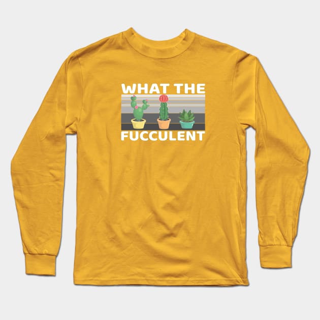 WTF Succulent Long Sleeve T-Shirt by Odd Hourz Creative